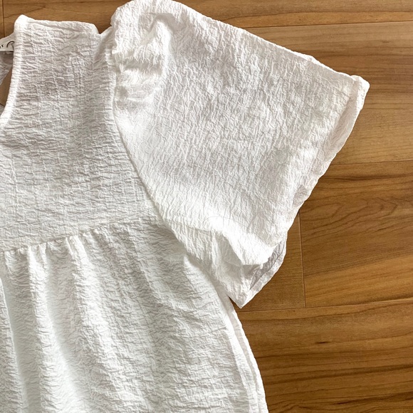 Blu Pepper Textured & Tiered Dress - Picture 4 of 16